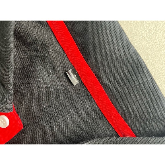 MENS SOLID GIRAFFE EMBROIDERY LONG SLEEVE POLO BLACK SIZE S NWOT - Picture 3 of 7